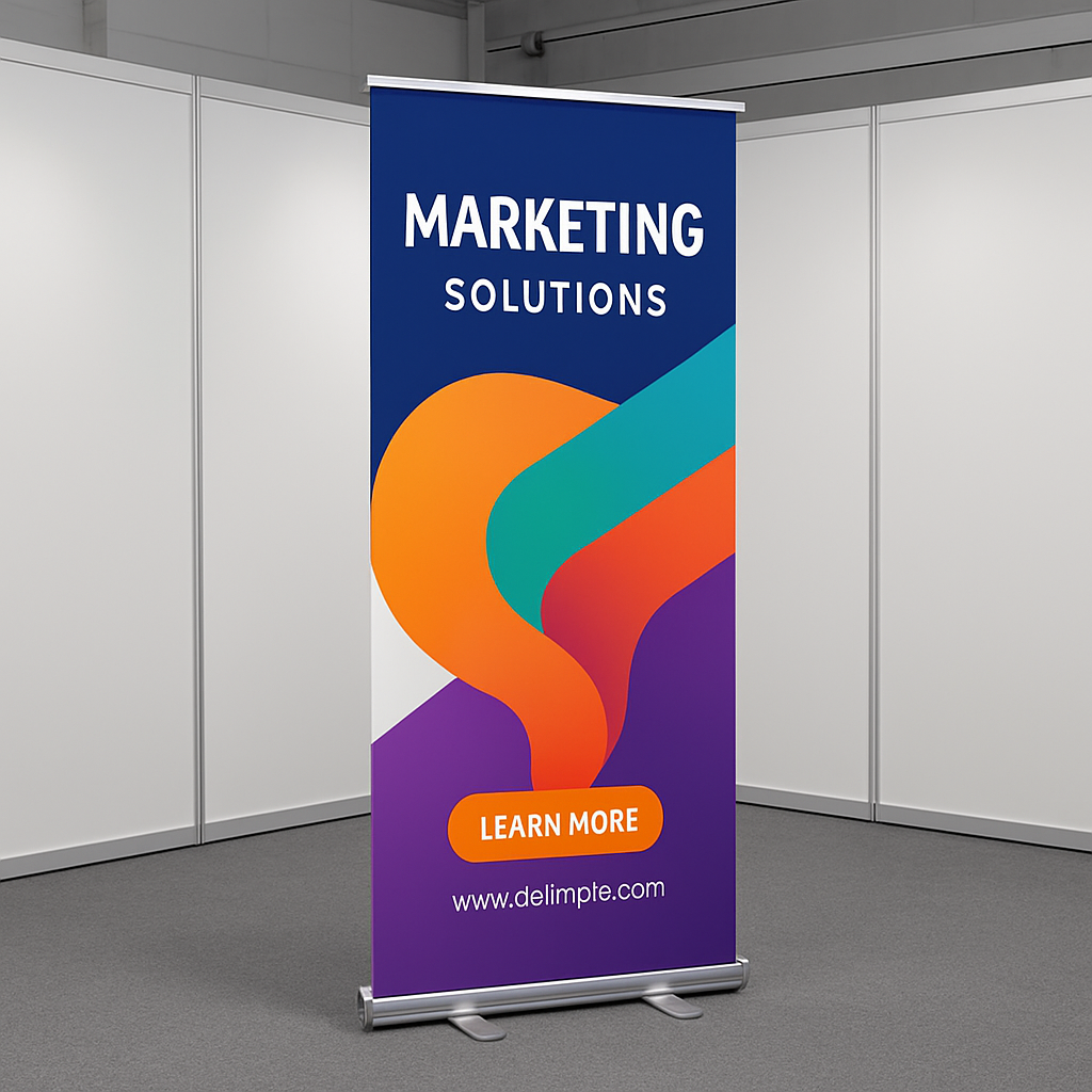 Contoh produk Roll Banner